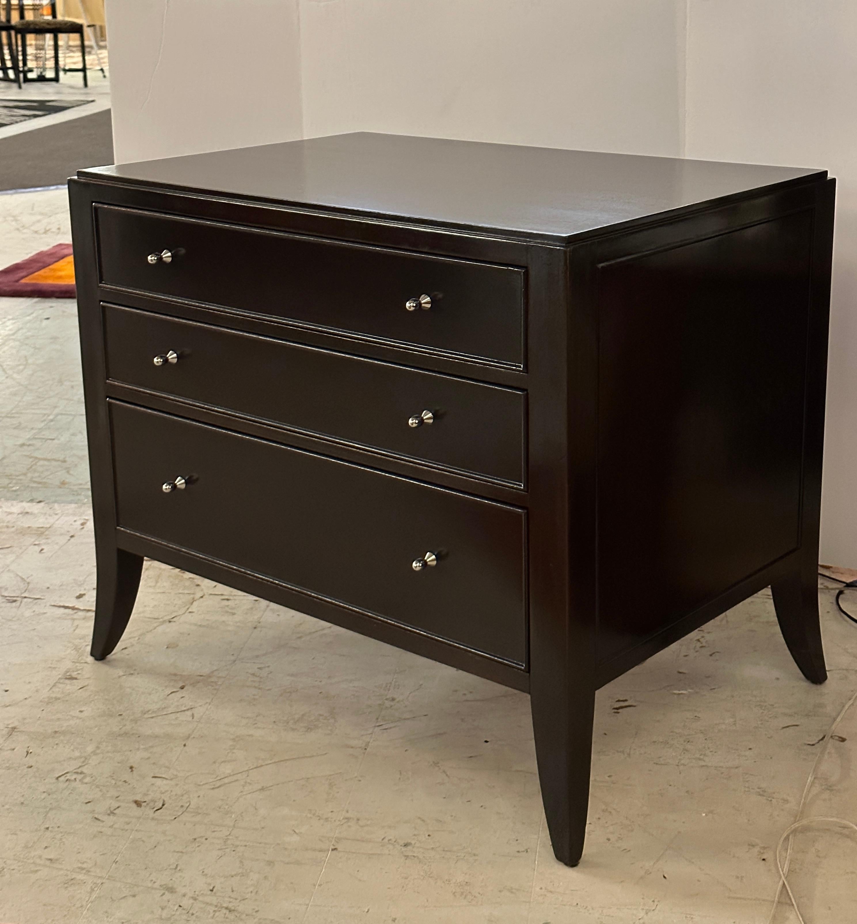 Mid-Century Modern Pair of Nightstands/ Chest of Drawers by Baker for the Barbara Barry Collection