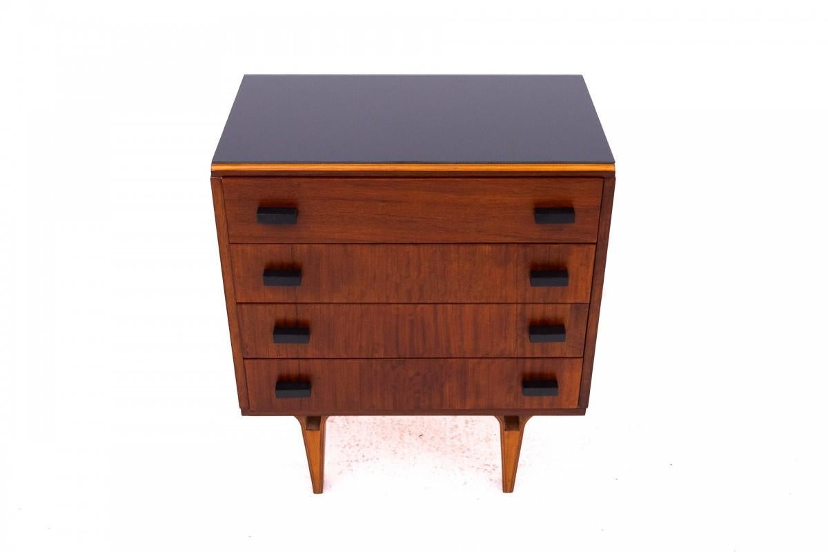 Legno Coppia di comodini, Cecoslovacchia, anni '70, design di Frantisek Mezulanik. in vendita