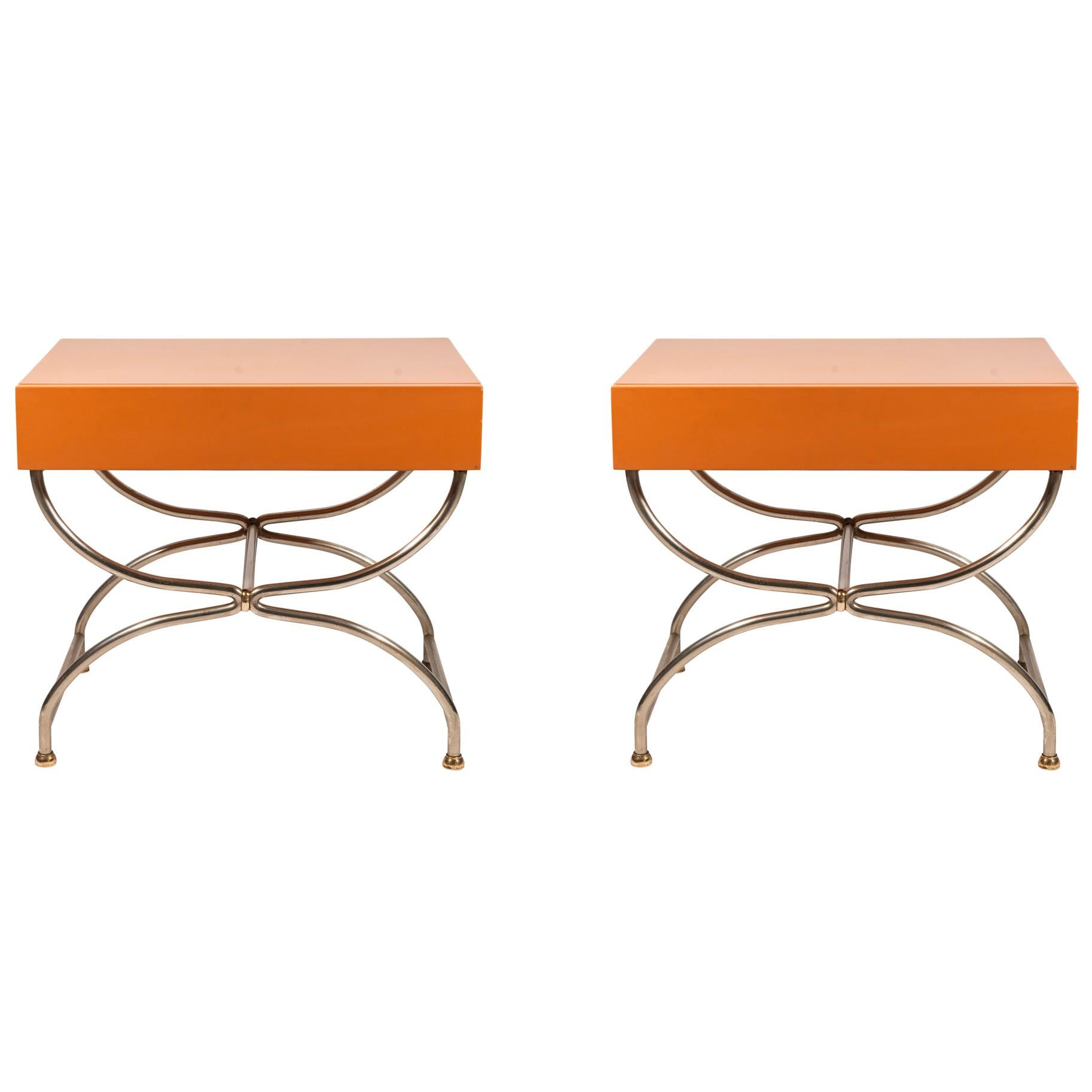Pair of Nightstands, France, circa 1970