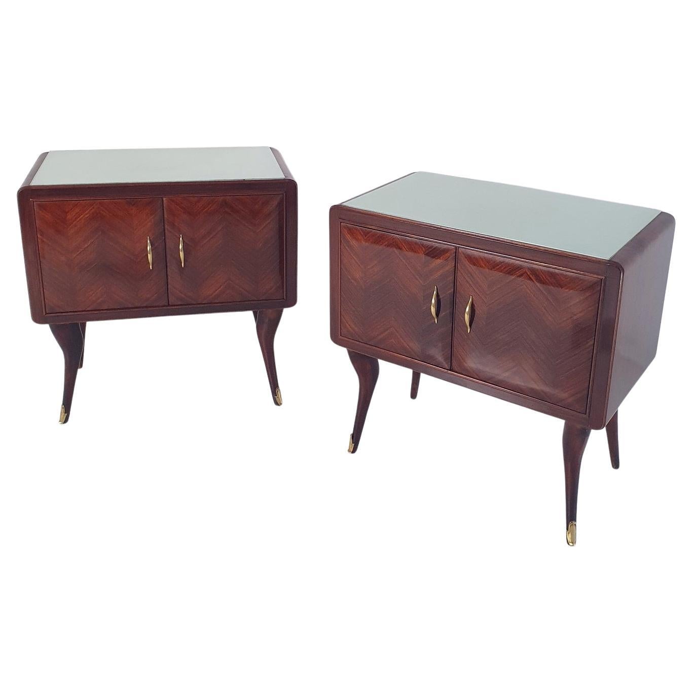 Pair of Nightstands in style of Ico Parisi, Italy