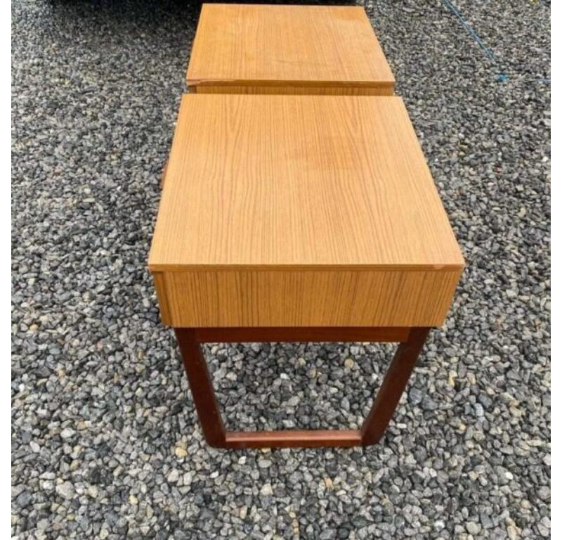 British Pair of Nightstands in Teak Wood, UK, 1960 For Sale