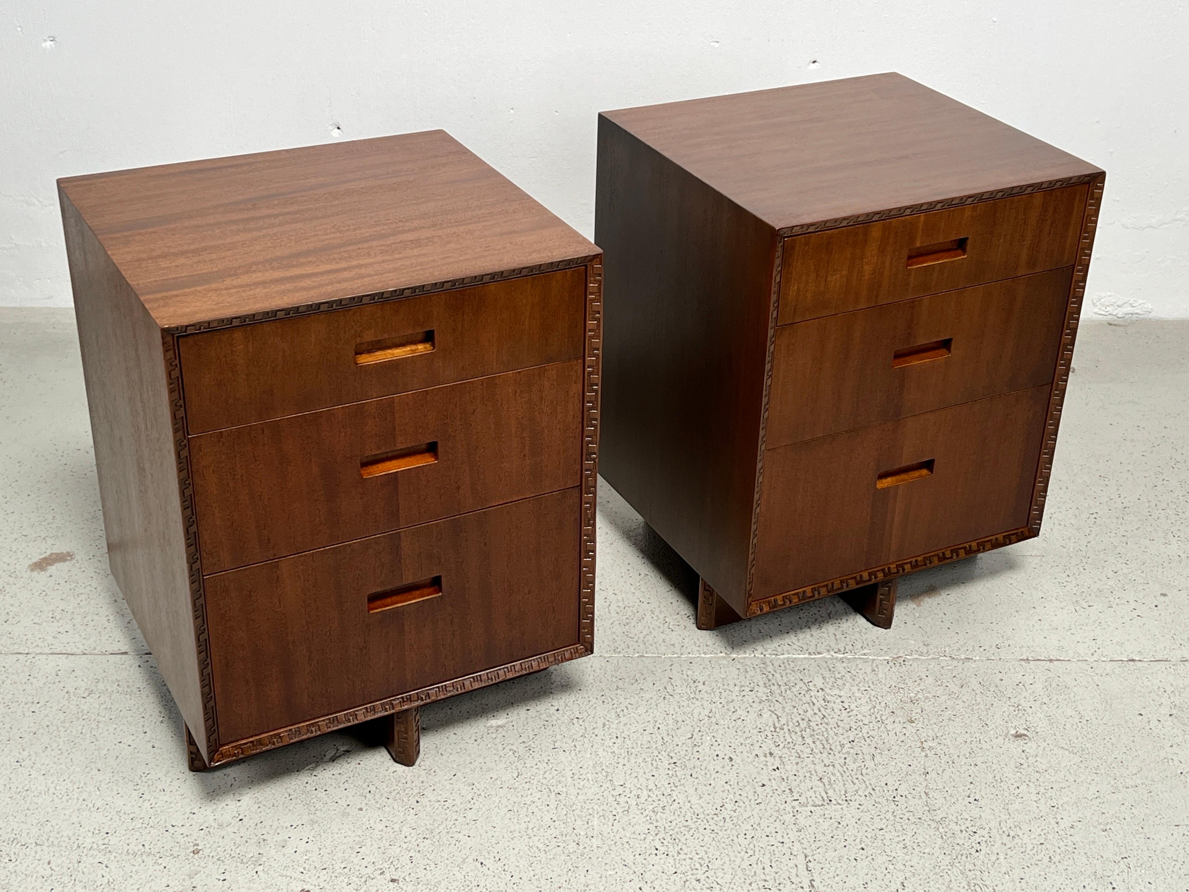 Pair of Nightstands / Small Cabinets by Frank Lloyd Wright for Henredon  For Sale 5