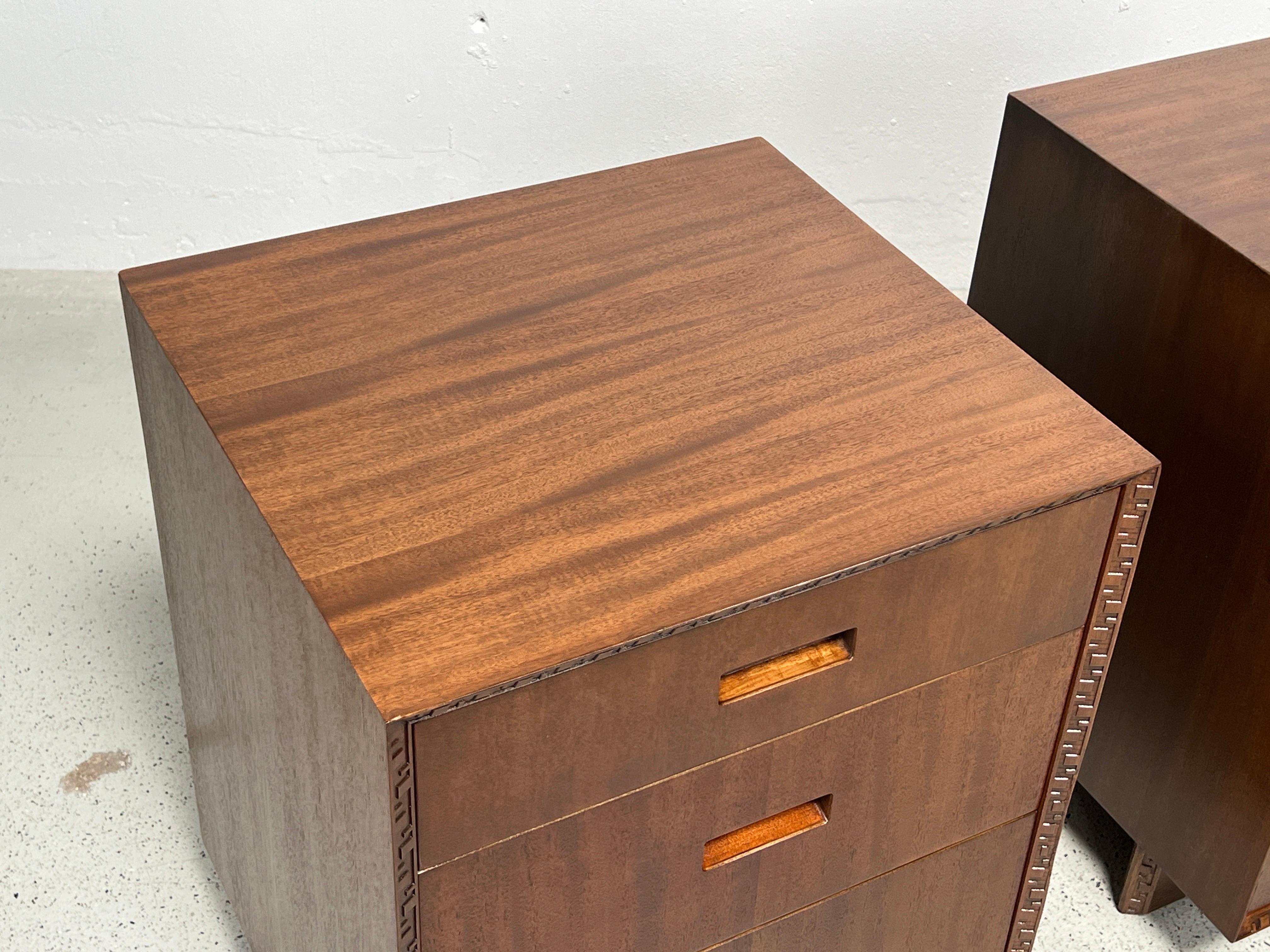 Pair of Nightstands / Small Cabinets by Frank Lloyd Wright for Henredon  For Sale 8