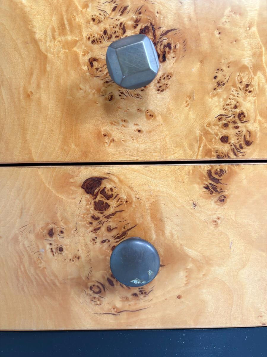 European Pair of Nightstands, Willy Rizzo Style
