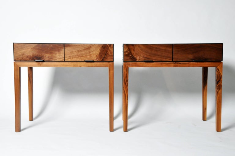 Nightstand with Hot Rolled Steel Case at 1stDibs