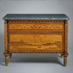 Ein Paar Kommoden mit Intarsien von Nikifor Vasilyev