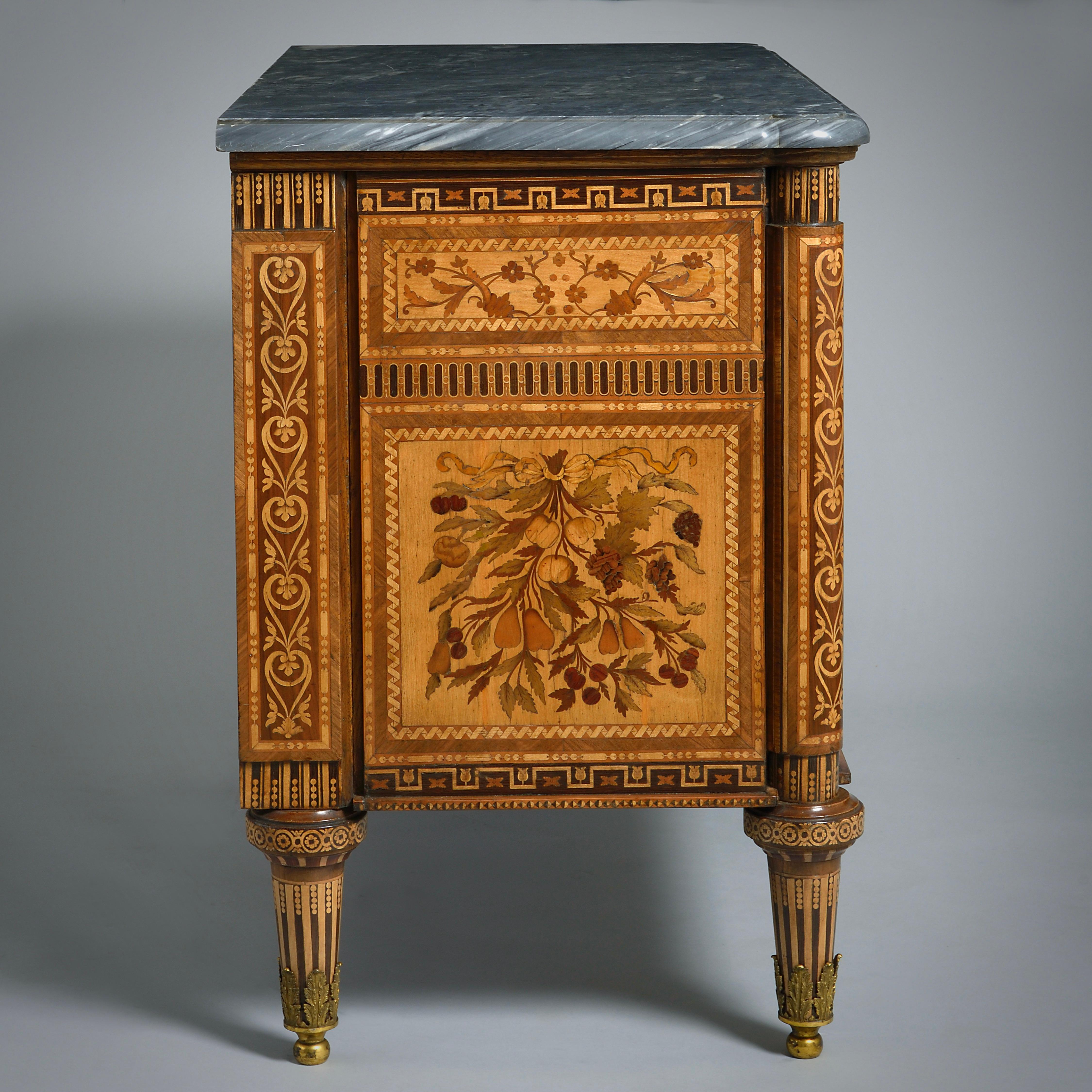 Pair of Nikifor Vasilyev Marquetry Commodes For Sale 2