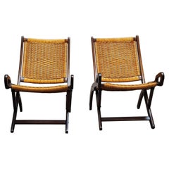 Pair of "Ninfea" Folding Chairs, Gio Ponti for Fratelli Reguitti, Italy, 1958s