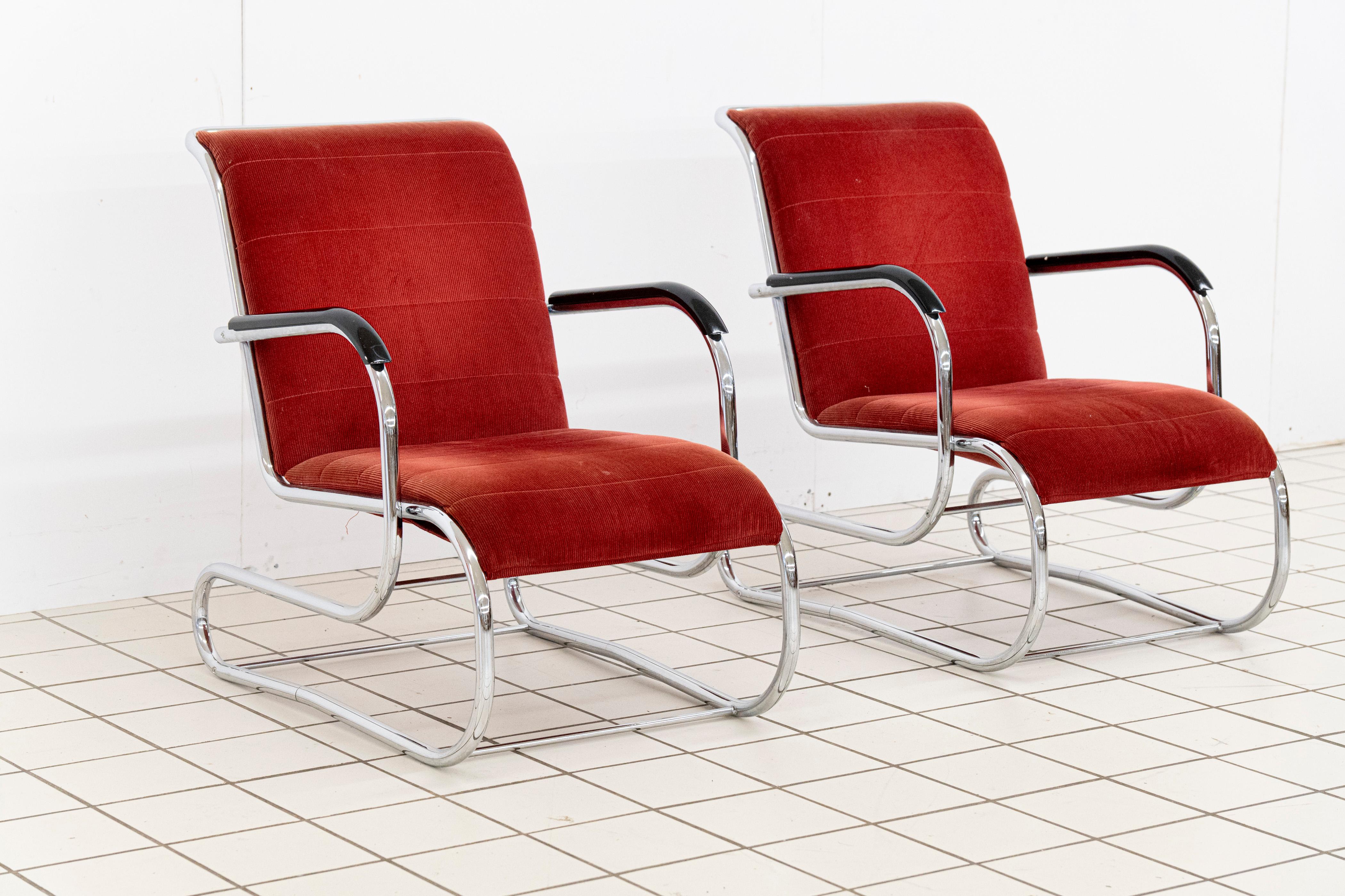 Néerlandais Paire de fauteuils n° 55 de Paul Schuitema, Dutch Originals en vente
