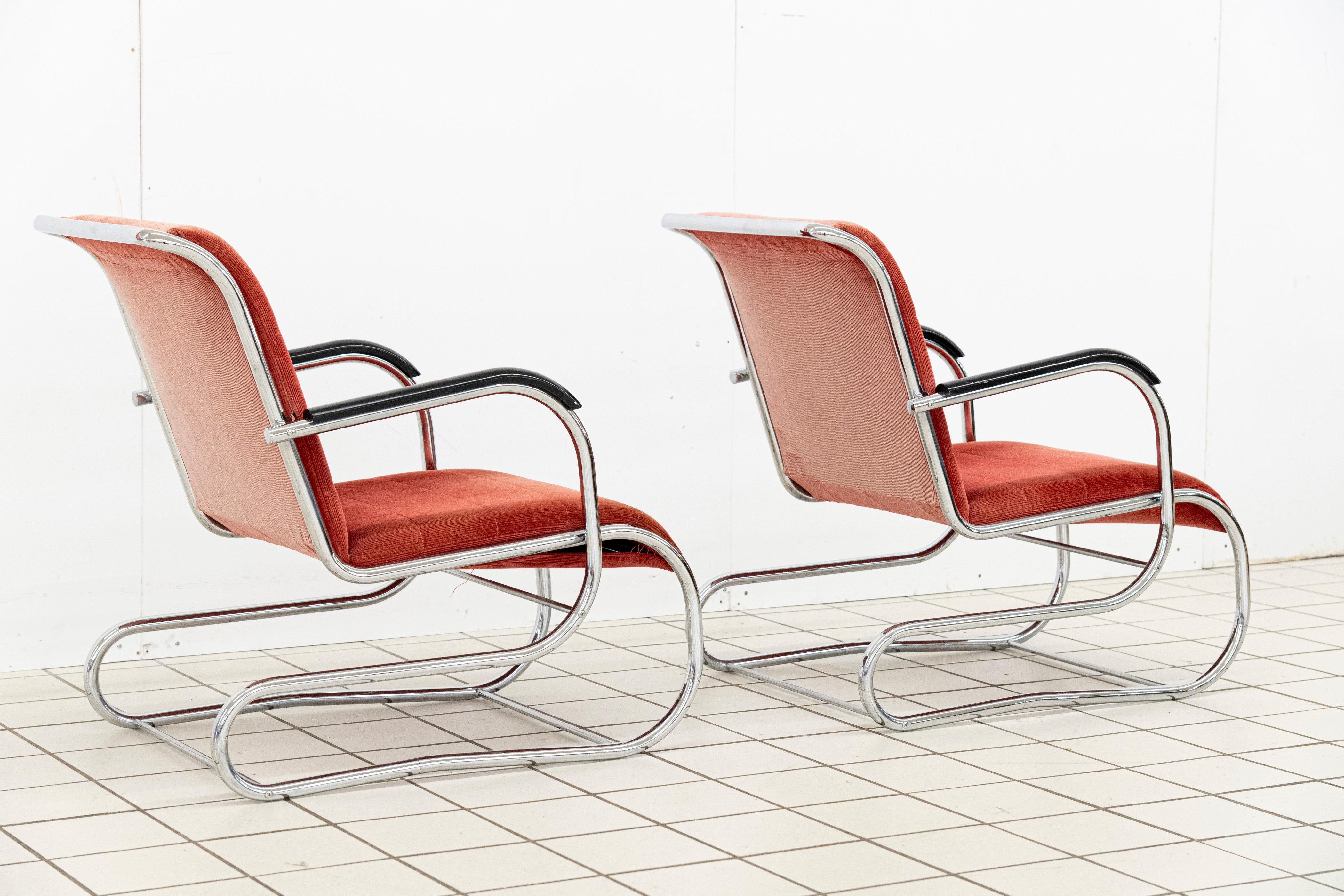 Milieu du XXe siècle Paire de fauteuils n° 55 de Paul Schuitema, Dutch Originals en vente
