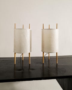 Coppia di lampade da tavolo da scrivania No. 9 di Isamu Noguchi per Knoll USA, 1940