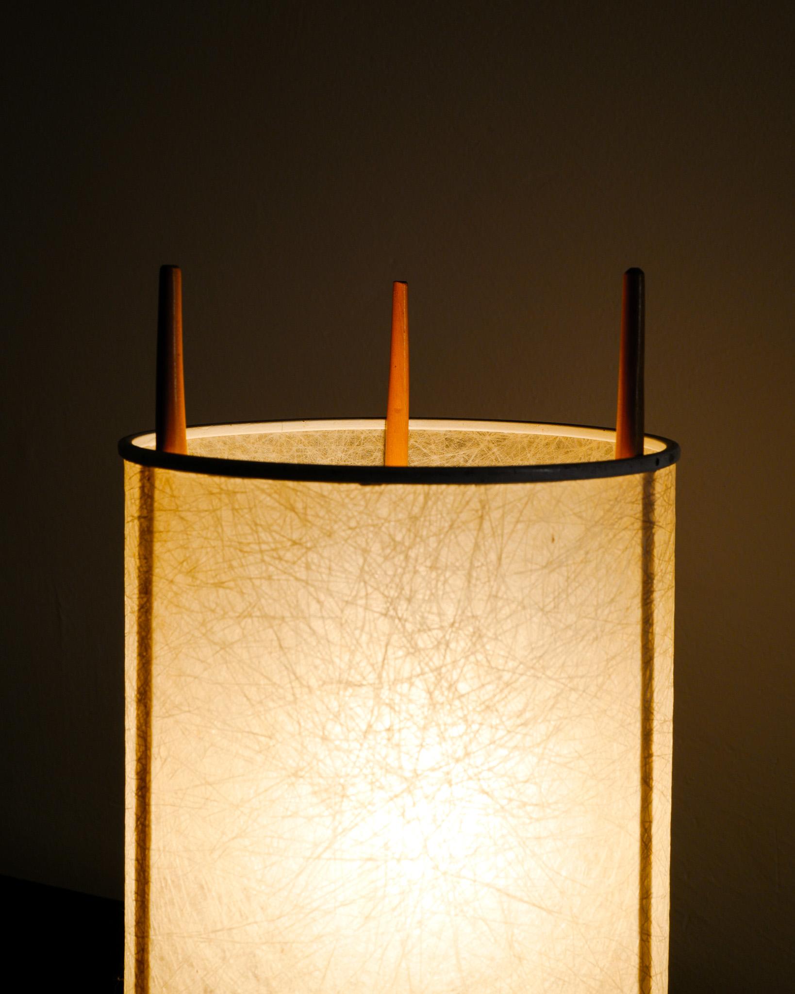 Cherry Pair of No. 9 Mid Century Desk Table Lamps by Isamu Noguchi for Knoll USA, 1940s