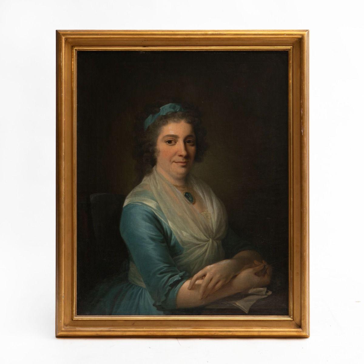 Un'illustre coppia di ritratti nobili
Probabilmente è stato dipinto da Hansen (1769-1829) o da un altro artista della cerchia di Jens Juel.

Questi ritratti sono magistralmente dipinti su tela e inseriti in cornici di legno dorato.
Entrambi sono in