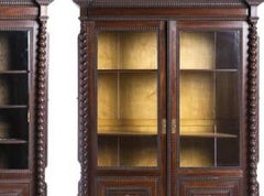 Paire de bibliothèques « Noble Wood » - XIXe siècle