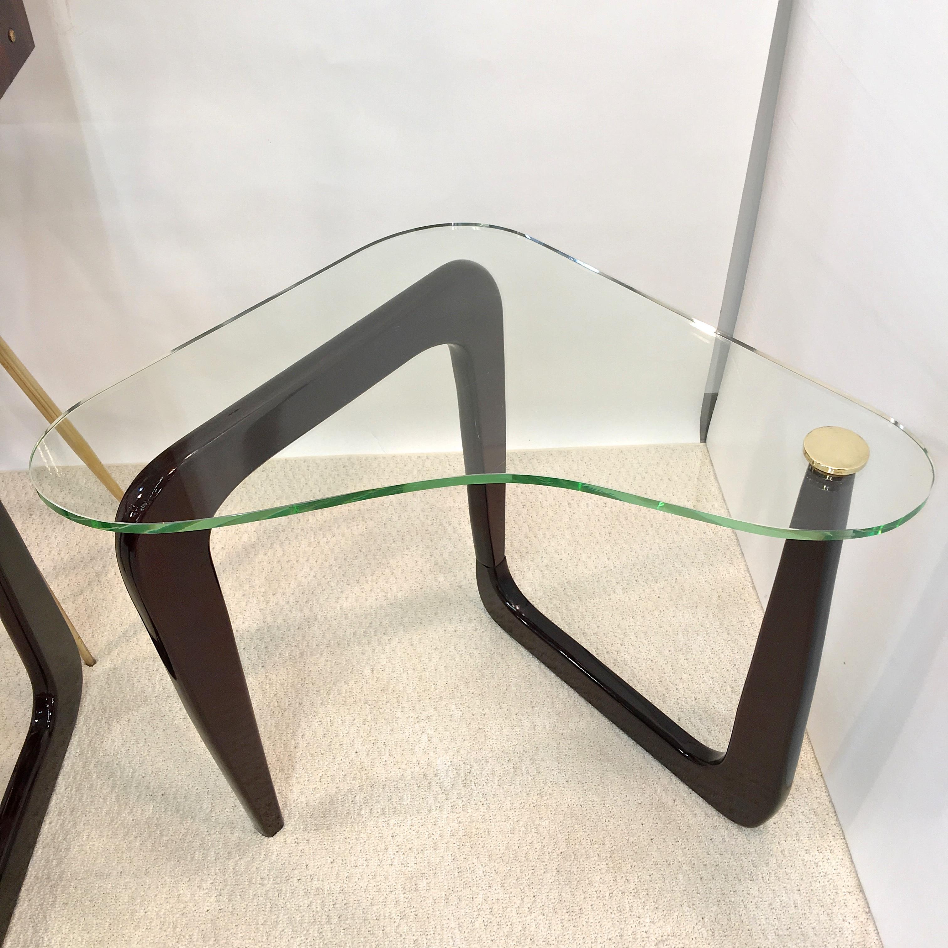 American Pair of Noguchi Style Modernist End Tables