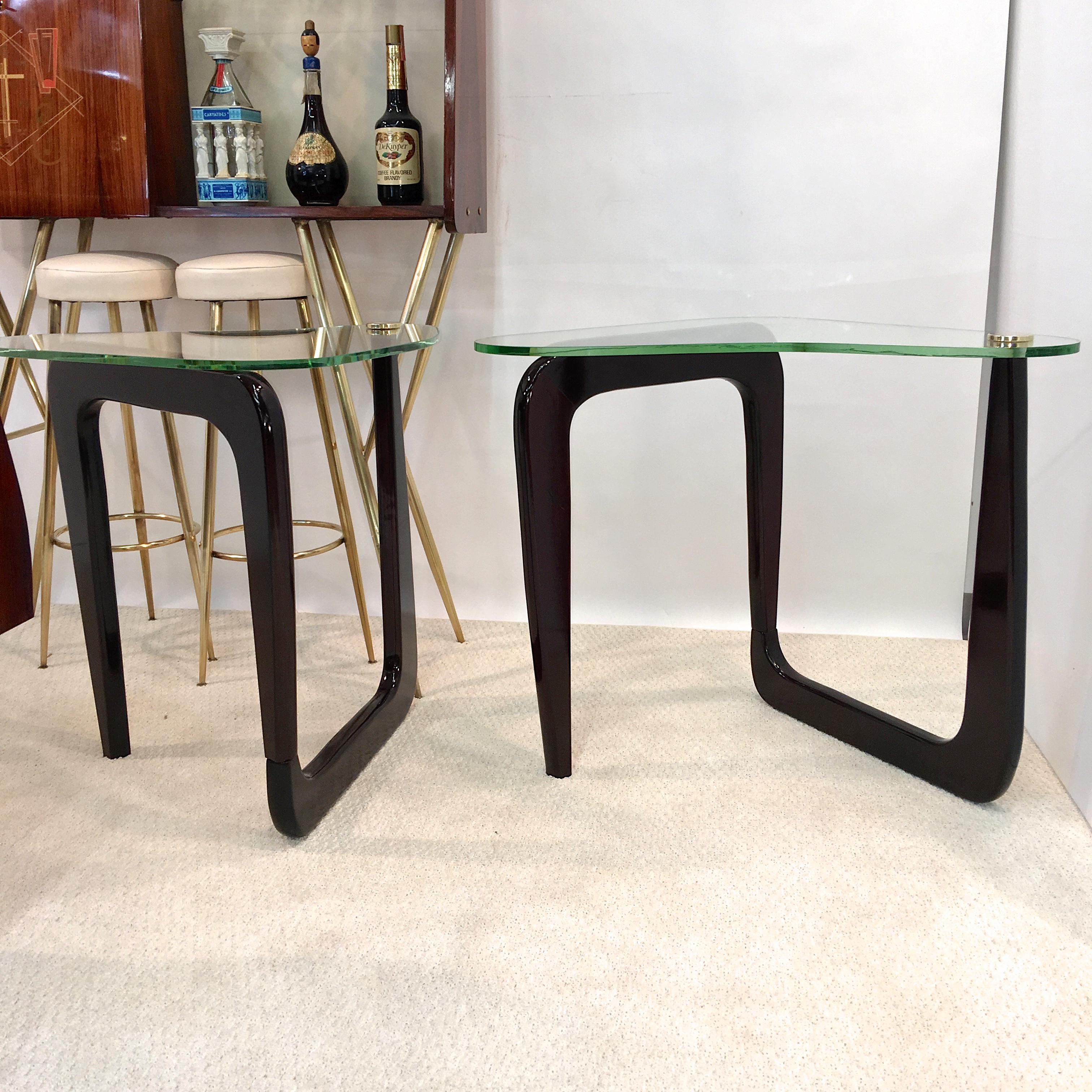 Pair of Noguchi Style Modernist End Tables In Good Condition In Hanover, MA