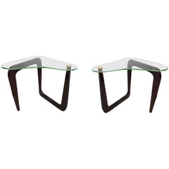 Pair of Noguchi Style Modernist End Tables