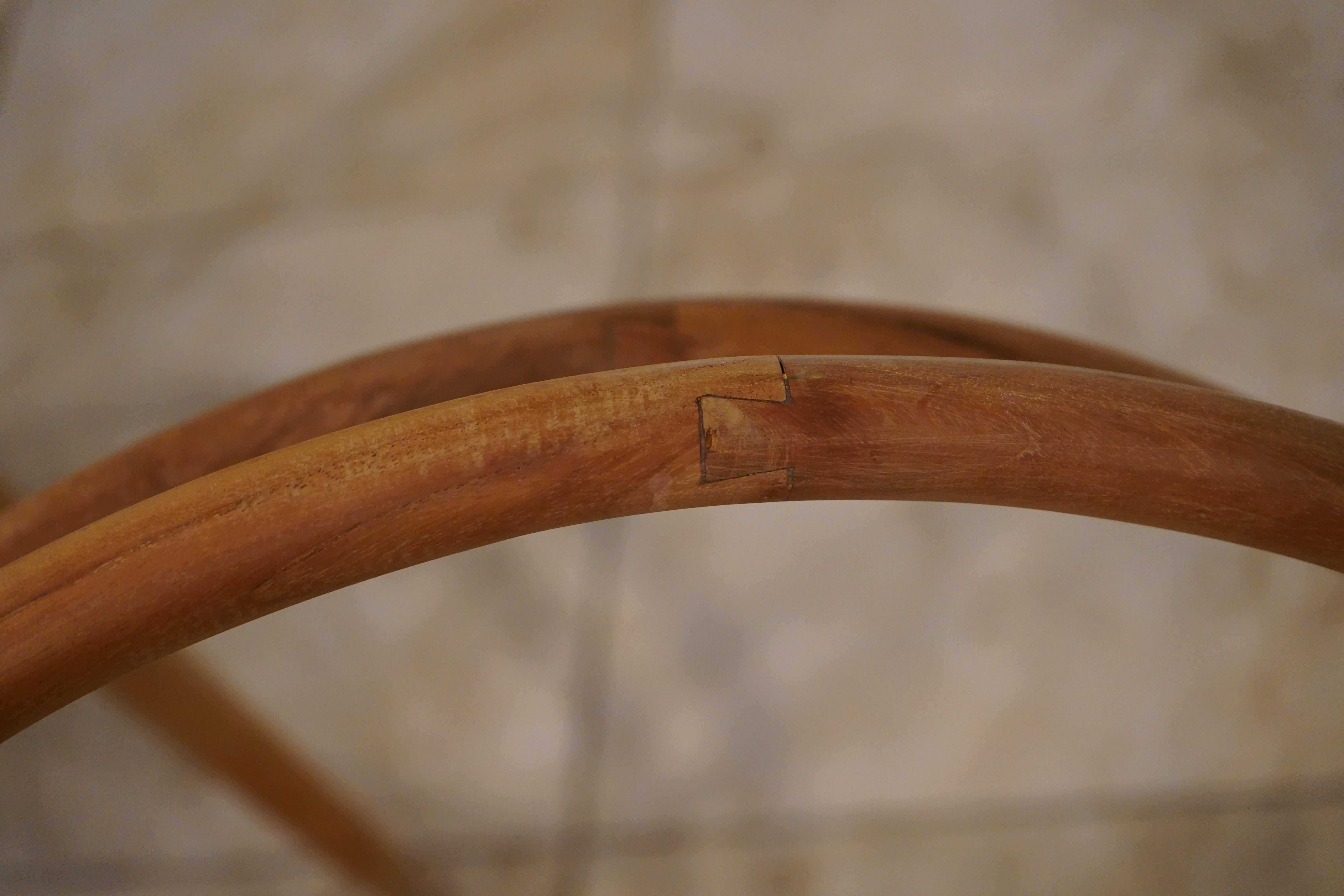 Paar Noir Finley Stuhl mit Rattan - Teak im Angebot 4