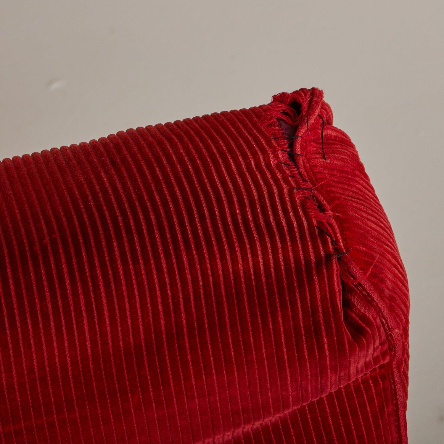 Fabric Pair of Noodle Chairs Attributed to Augusto Betti for Habitat Faenza, 1967