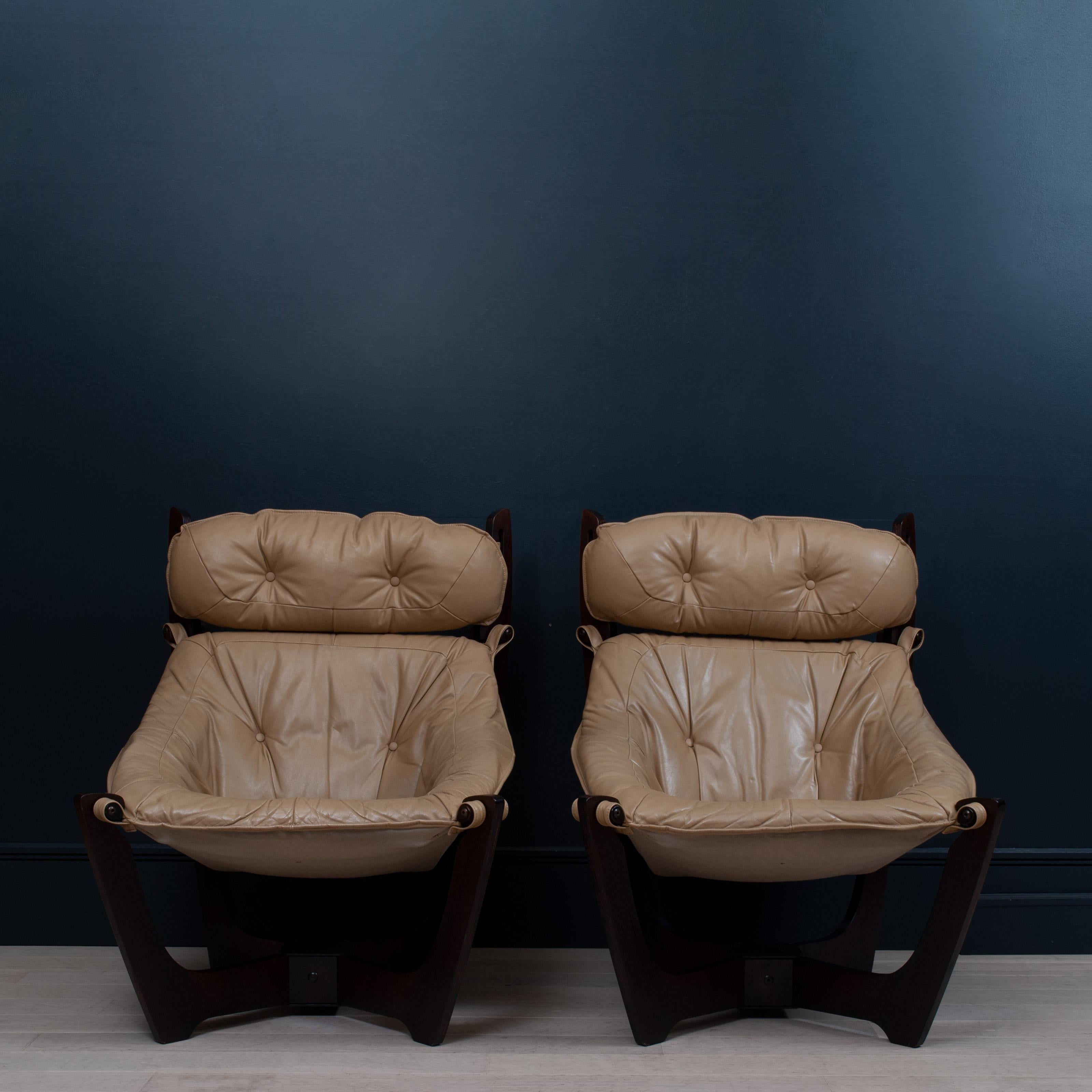 Pair of Nordic Luna Chairs For Sale at 1stDibs