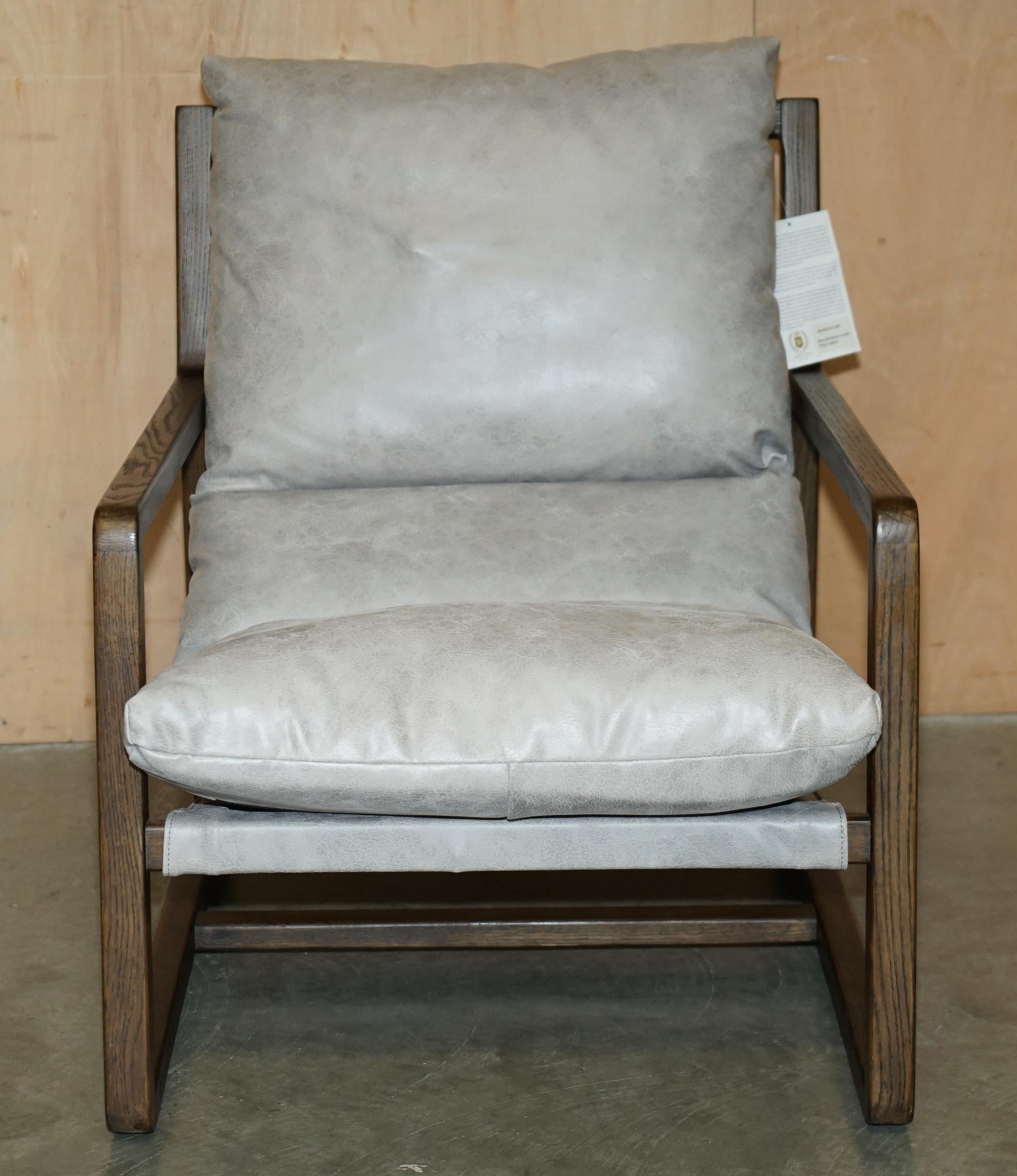Pärchen nordische stil OSLO grau leder buche holz armschützer im Angebot 8
