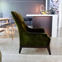 Pair of Normal Wing Chairs by Massimo Scolari for Giorgetti