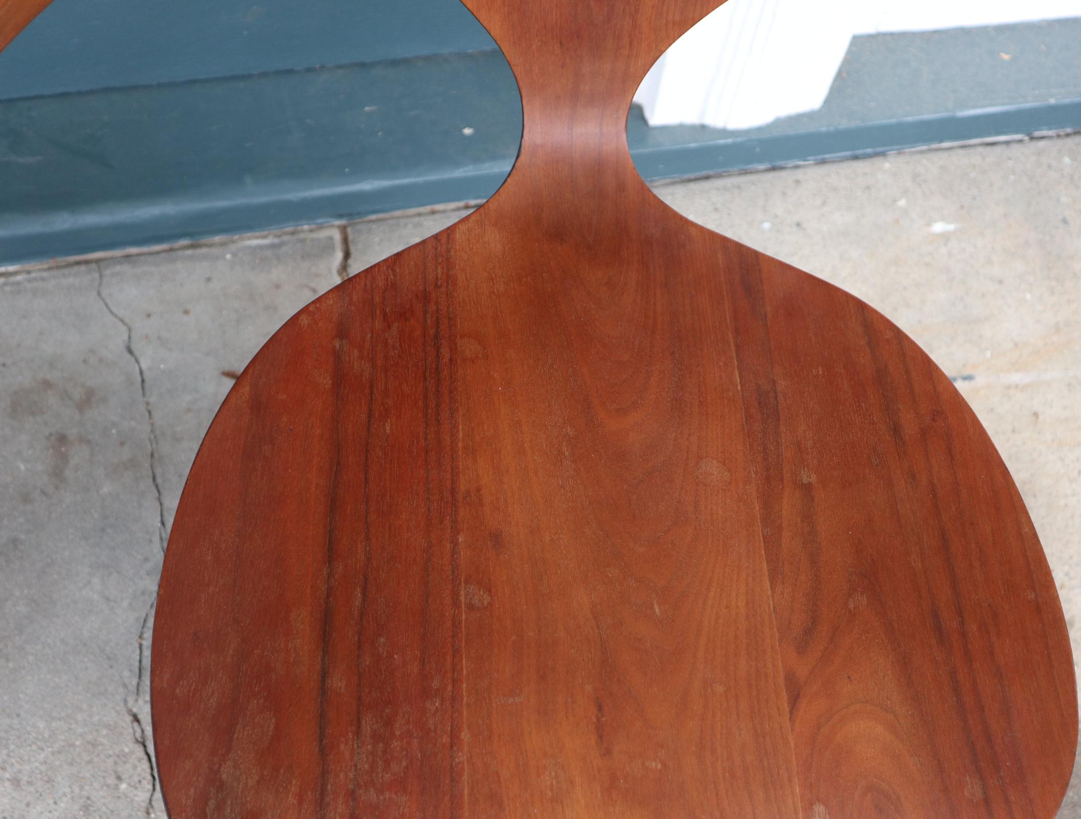 Pair of Norman Cherner Bentwood Pretzel Chairs in Walnut for Plycraft 3