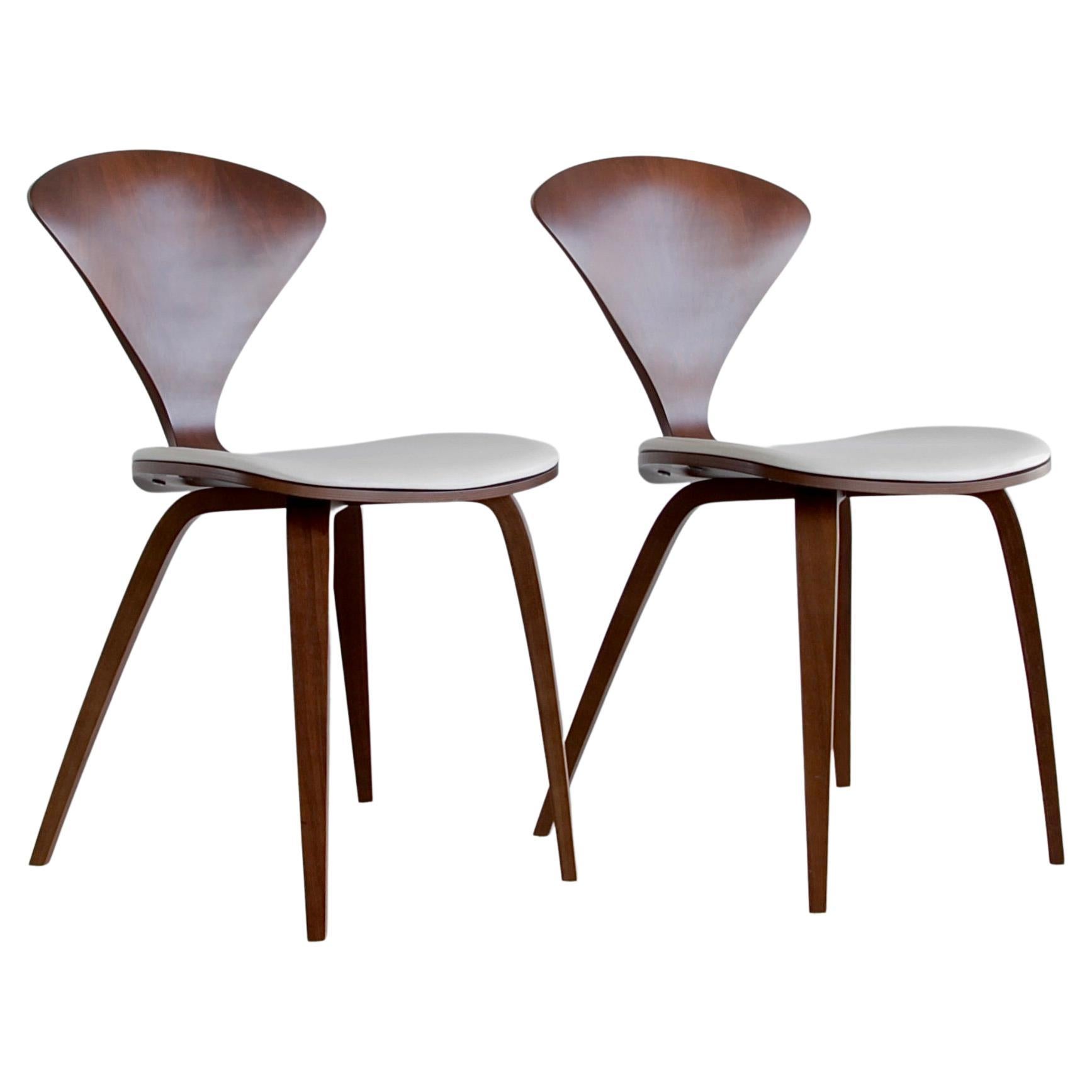 Pair of Norman Cherner Side Chairs For Sale