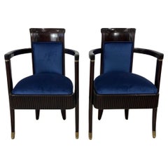 Normandie Art Deco Arm Chairs by Pierre Patout