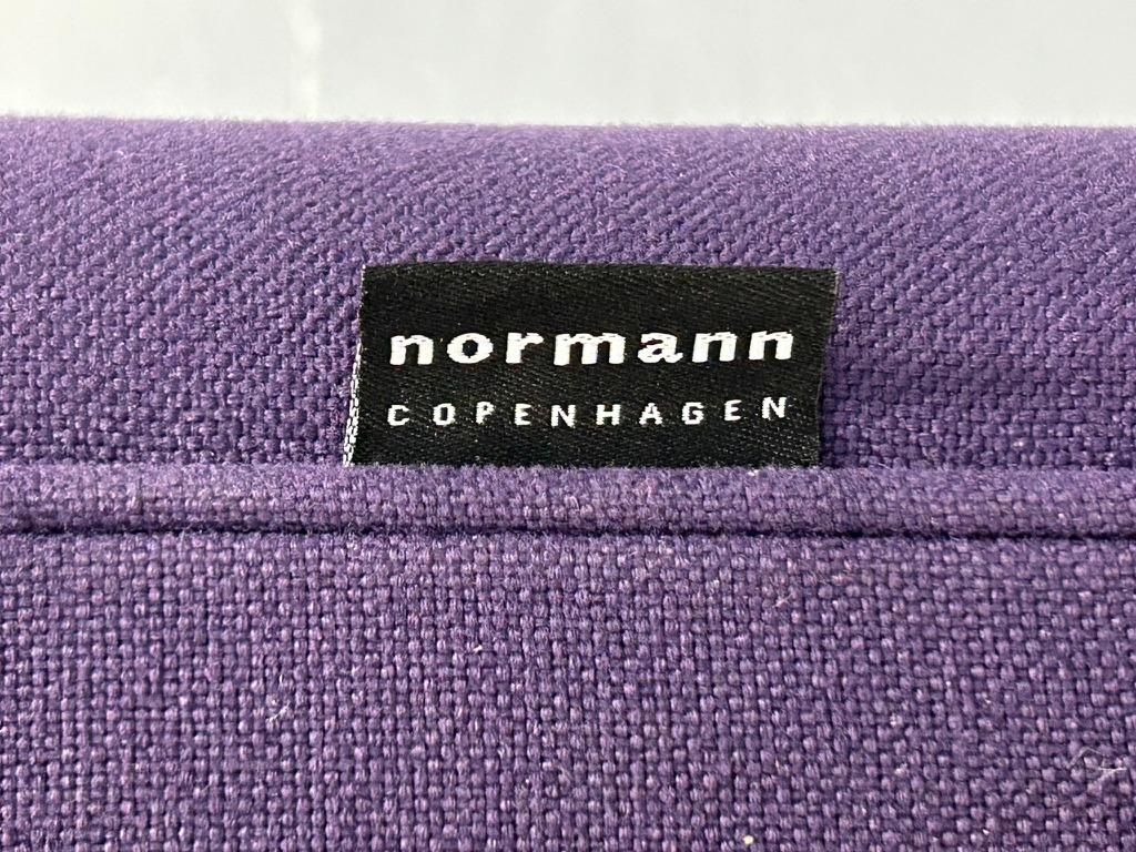 Pair of Normann Copenhagen “Sumo” Ottoman Footstool Pouf – In Purple Wool For Sale 4