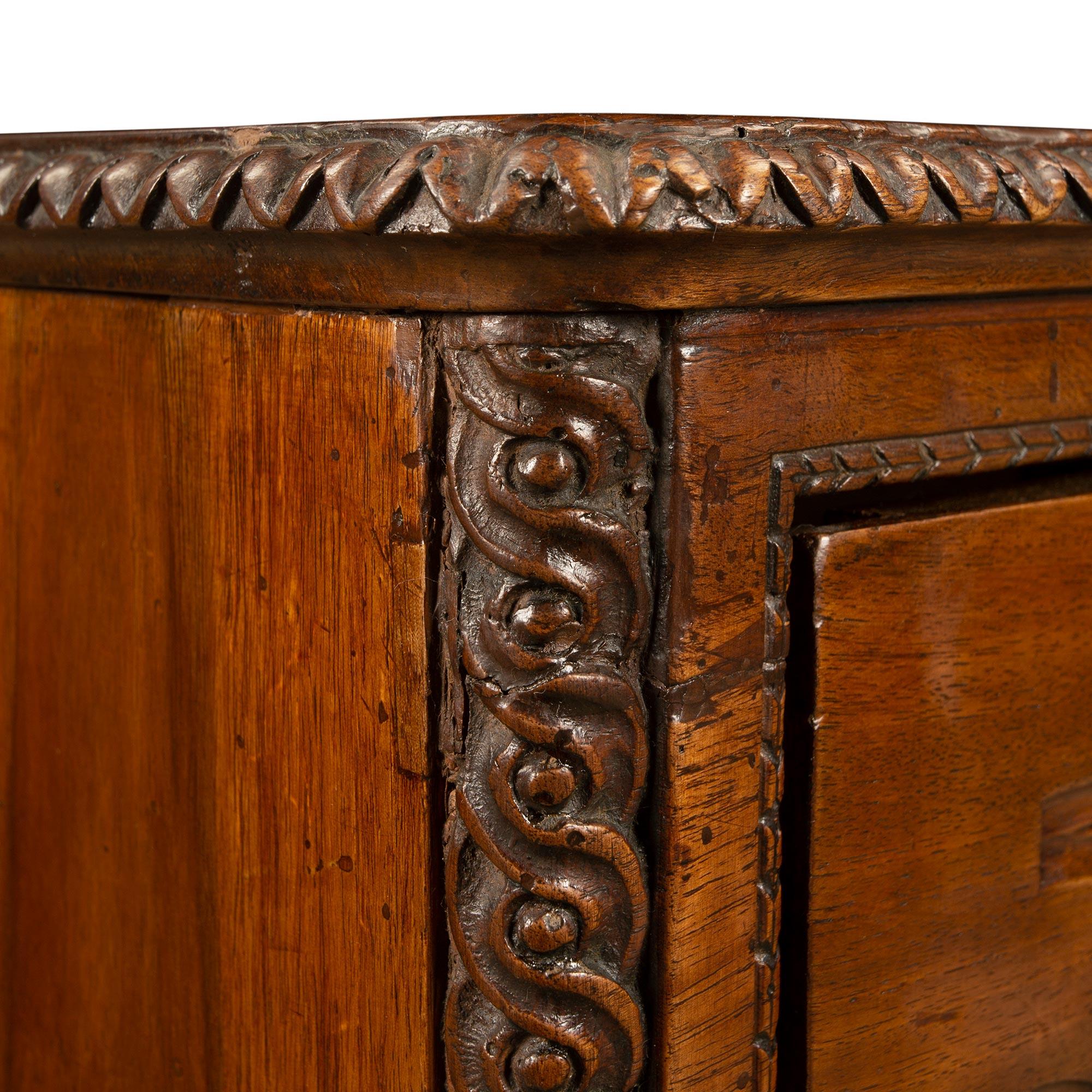 Pair of Northern Italian Mid-18th Century Walnut Chests For Sale 2