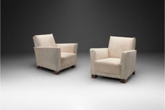 Pair of Norwegian Armchairs in Cowhide, Norway ca 1930s