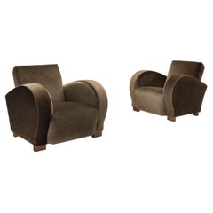 Pair of Norwegian Art Deco Armchairs, Norway 1930s