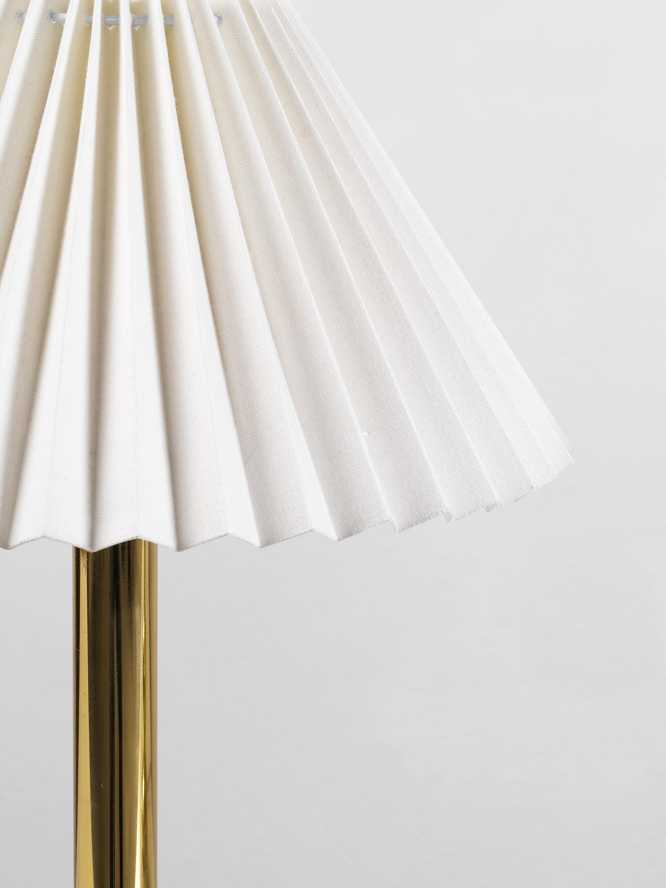 Pair of Norwegian Brass Table Lamps by G. Johansen, 1960s For Sale 5
