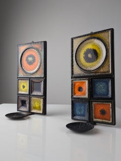 Pair of Norwegian Candle Holders by Konrad Galaaen 1960s
