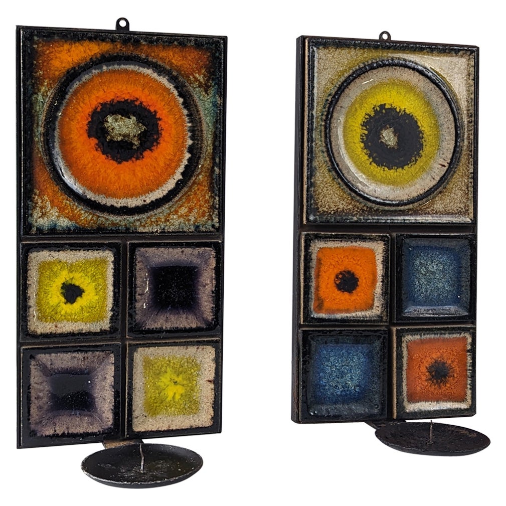 Pair of Norwegian Candle Holders by Konrad Galaaen 1960s