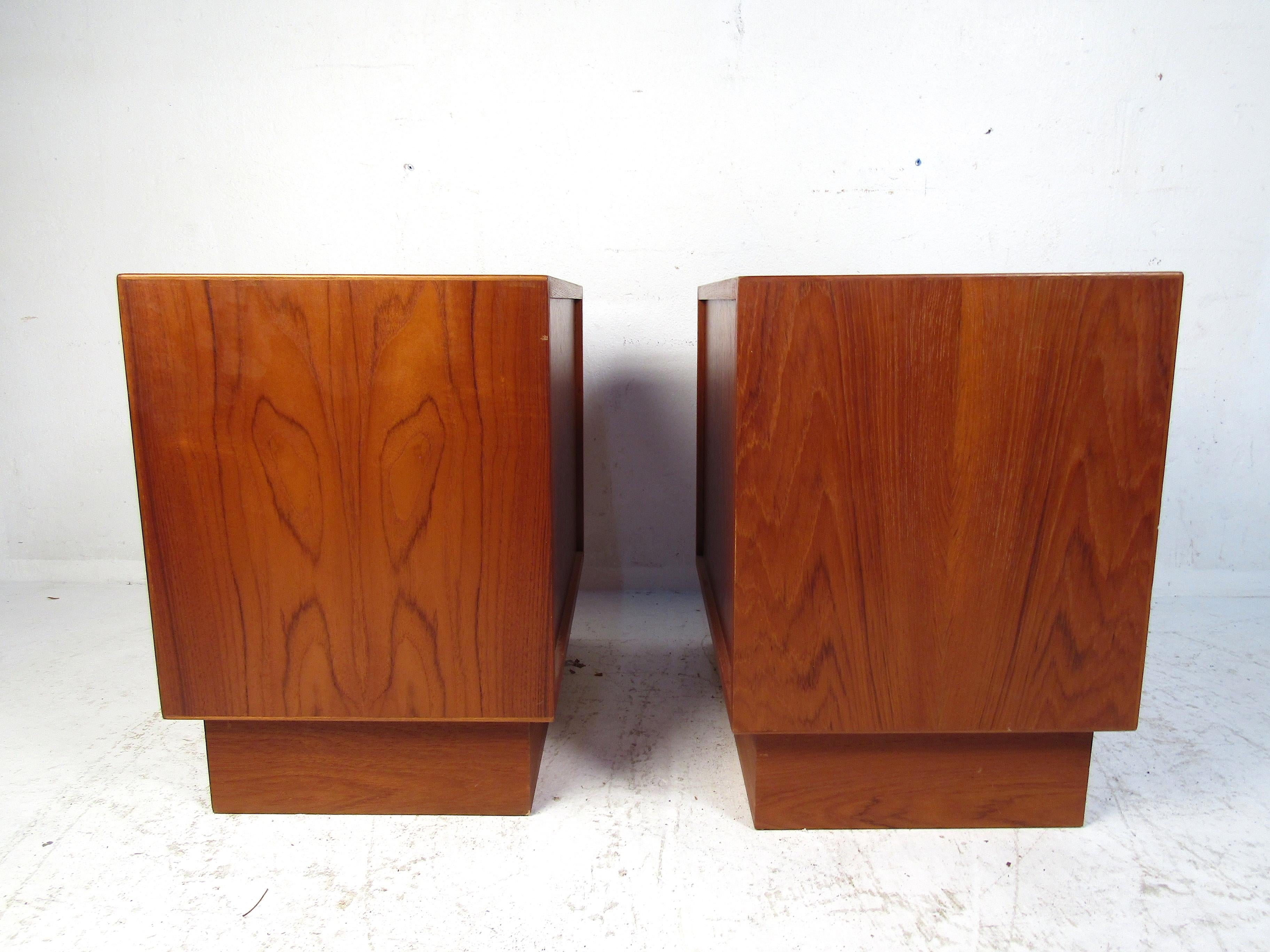 Pair of Norwegian Modern Nightstands For Sale 3