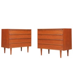 Pair of Norwegian Modern Teak Chest by Westnofa