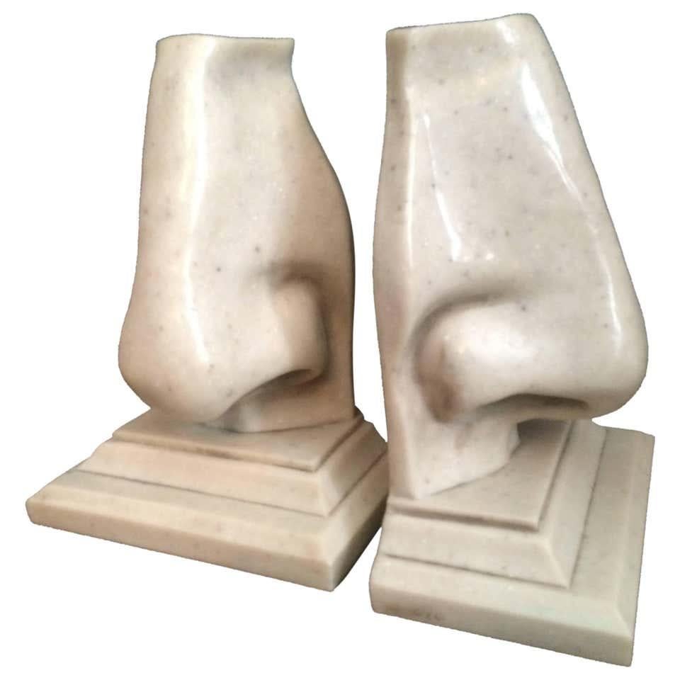 Mid-Century Modern Pair of Nose Bookends by C2C Designs