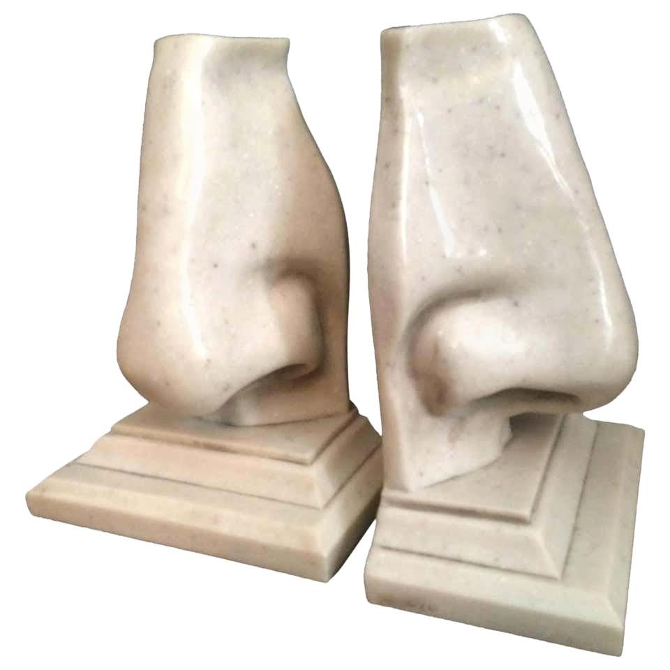 Pair of Nose Bookends by C2C Designs