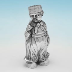 Adorable Antique Silver Duo – Collectible Pepper Pots, Germany c.1910