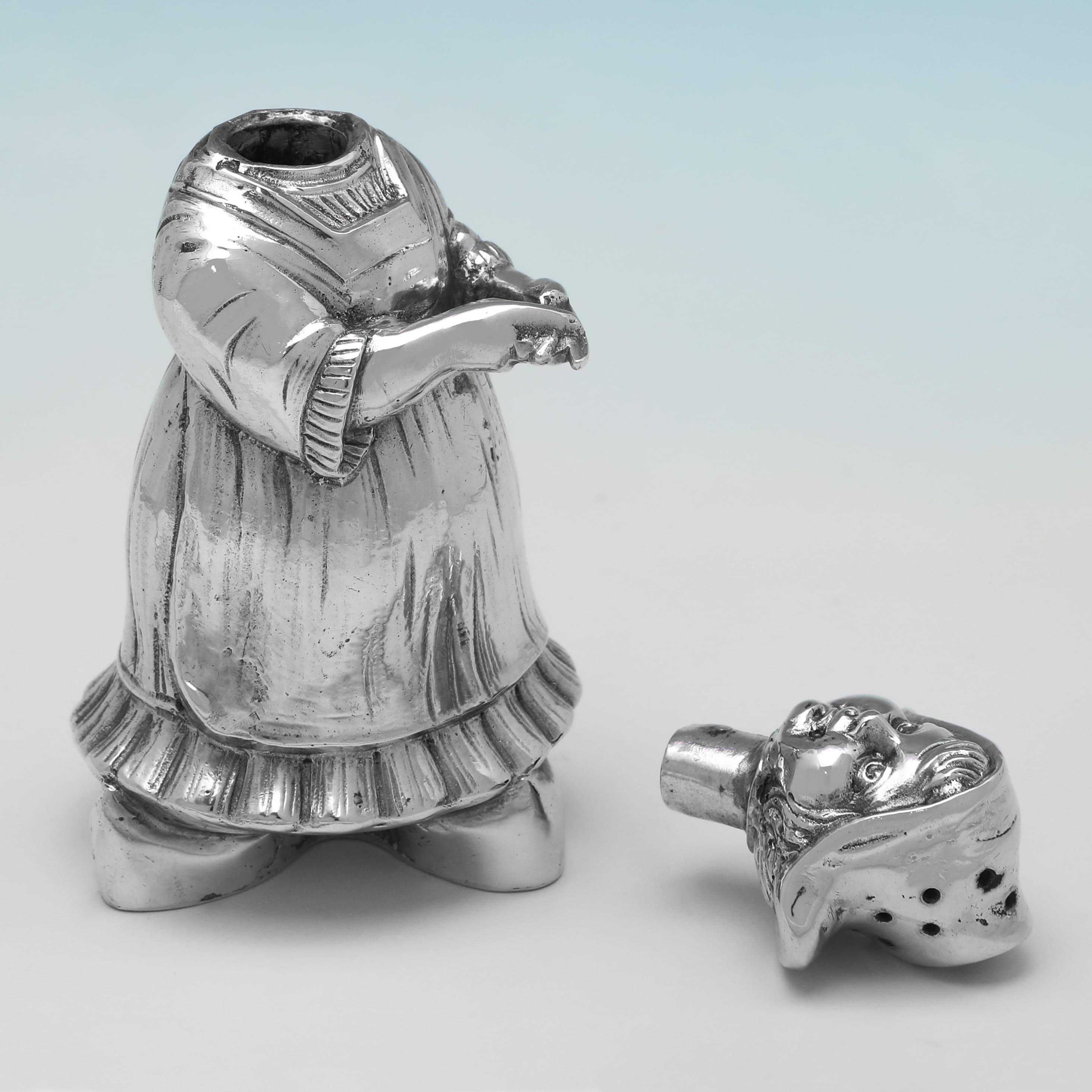 Adorabile Duo d'Argento Antico - Vaschette per il pepe da collezione, Germania c.1910 in vendita 2
