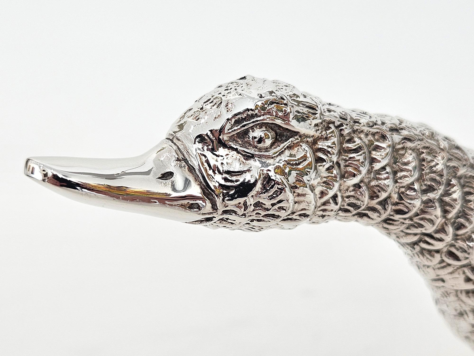 Paar versilberte Bronzegeweihe oder Mallard-Enten, Spanien, um 1970 im Zustand „Hervorragend“ im Angebot in London, GB