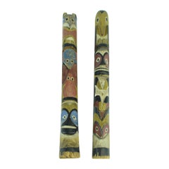Pair of Nuu-chah-nulth Model Totems