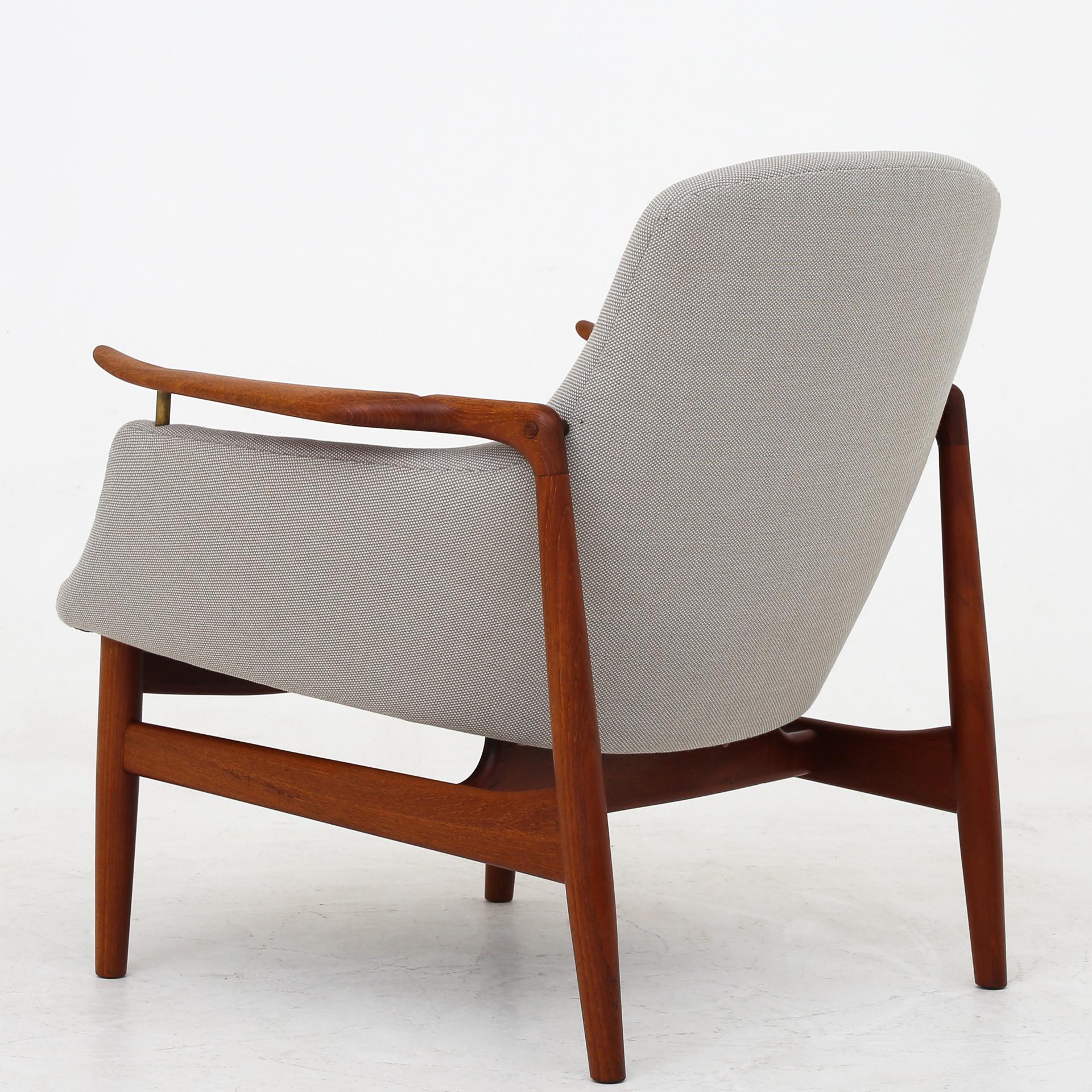 Patinated Pair of NV 53 Chairs by Finn Juhl