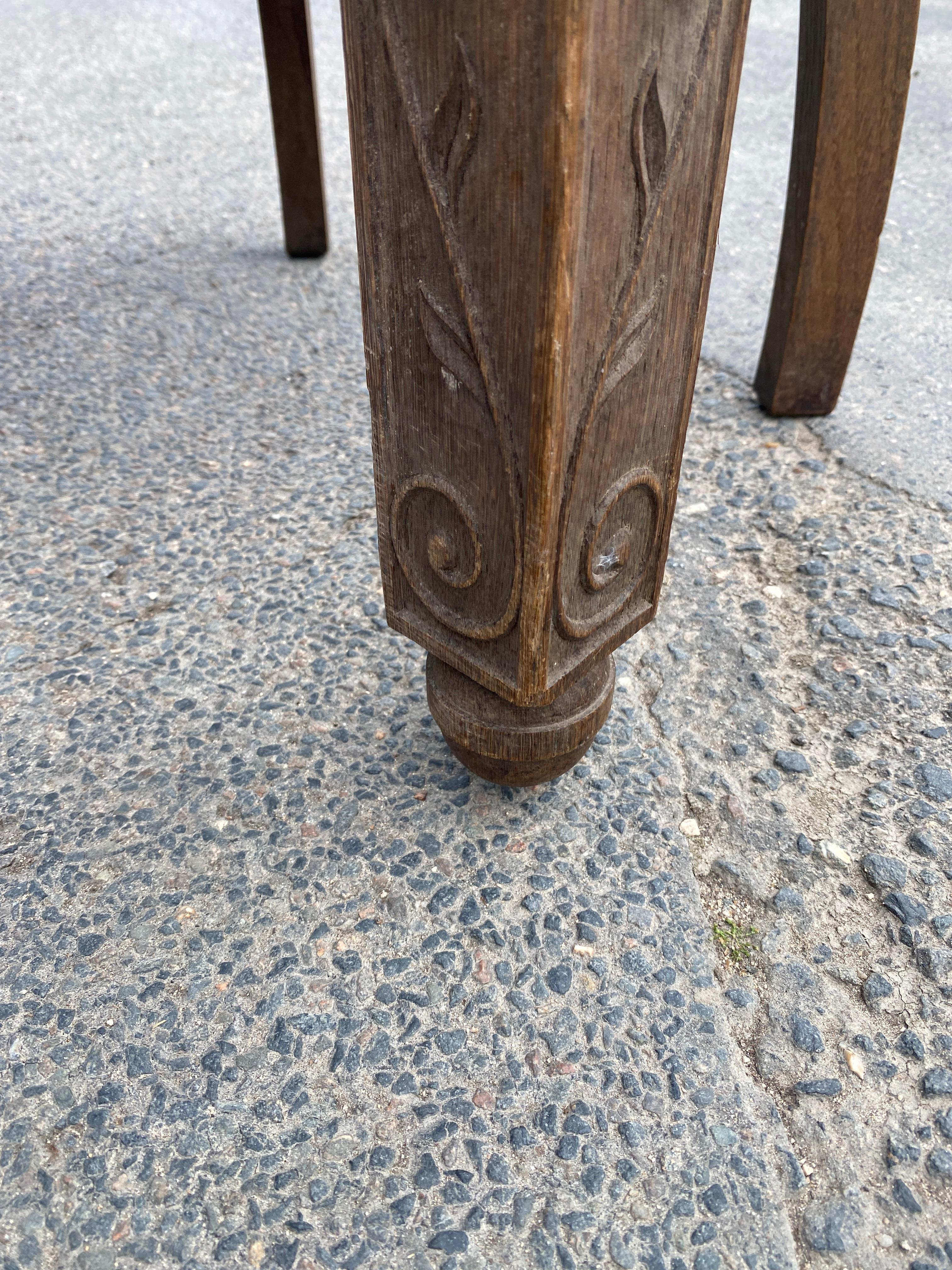 Paire de fauteuils en chêne et paille 