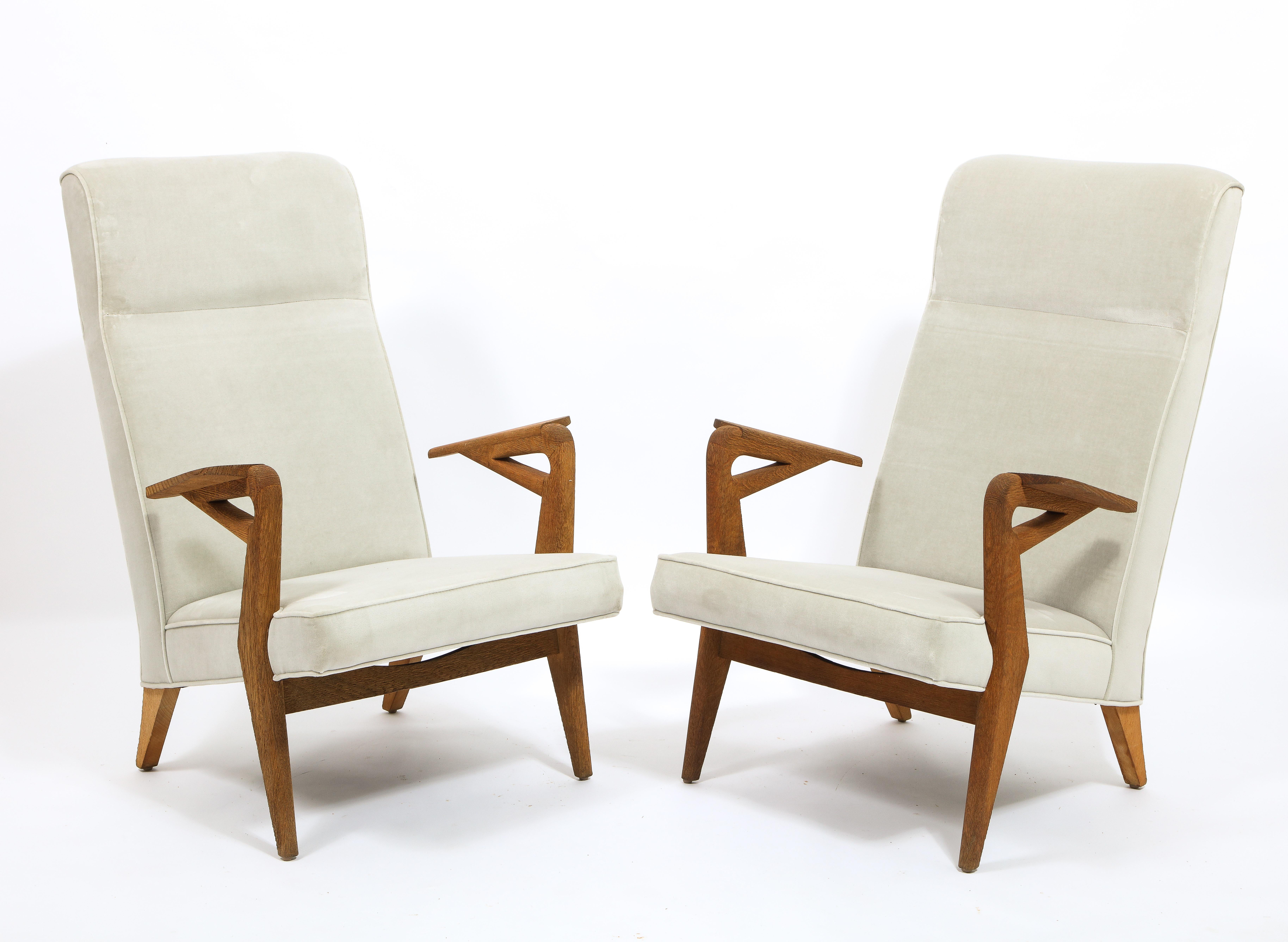 Pair of Oak Armchairs by Parker Knoll, Belgium, 1960's 5