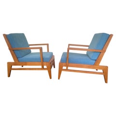 paire de fauteuils en Oak par René Gabriel 1946
