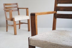 Pair of Oak Armchairs, French Reconstruction, 1945