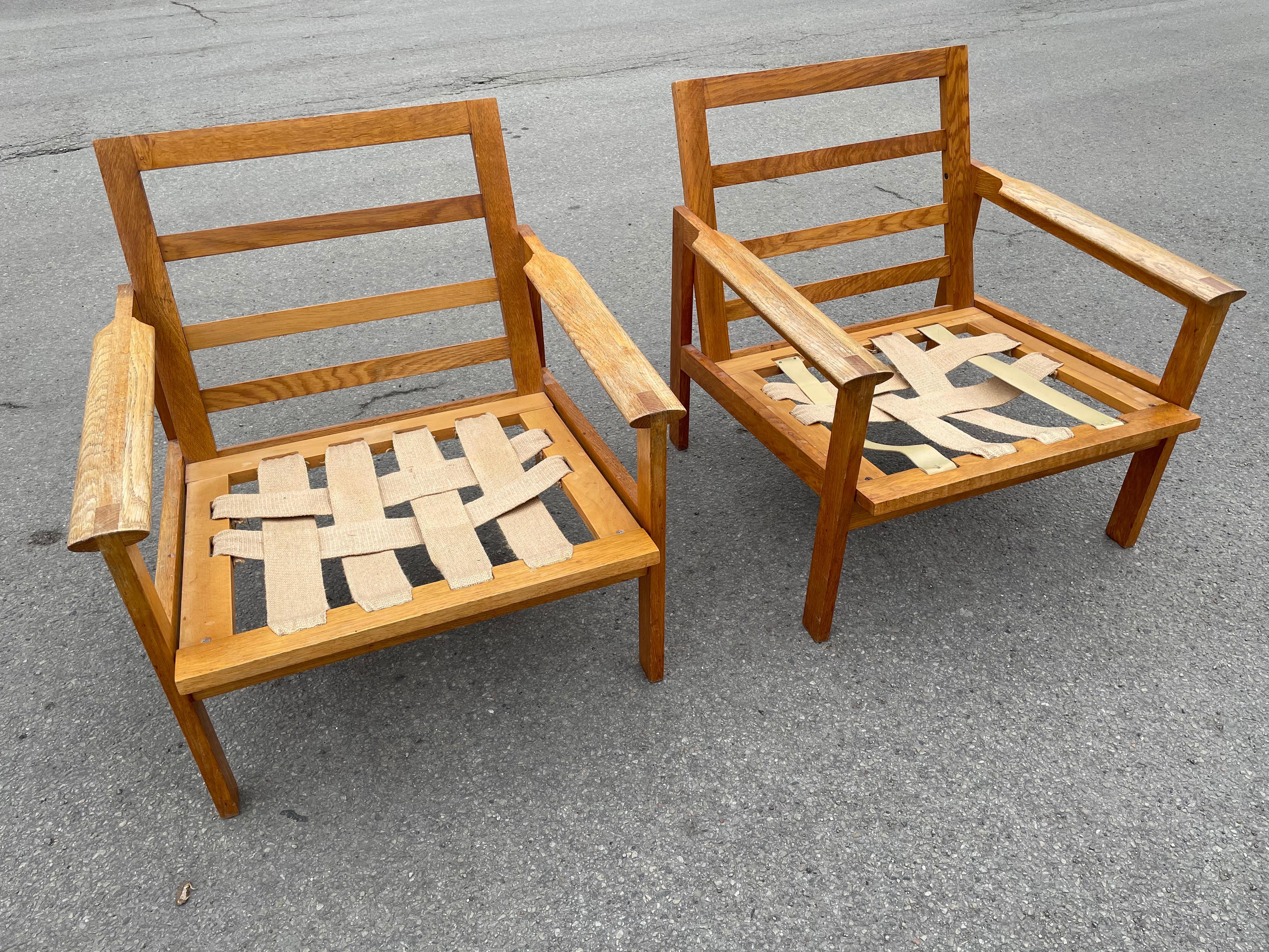 Mid-Century Modern Pair of Oak Armchairs, Model Capella, Designed by Illum Wikkelsø, 1960s
